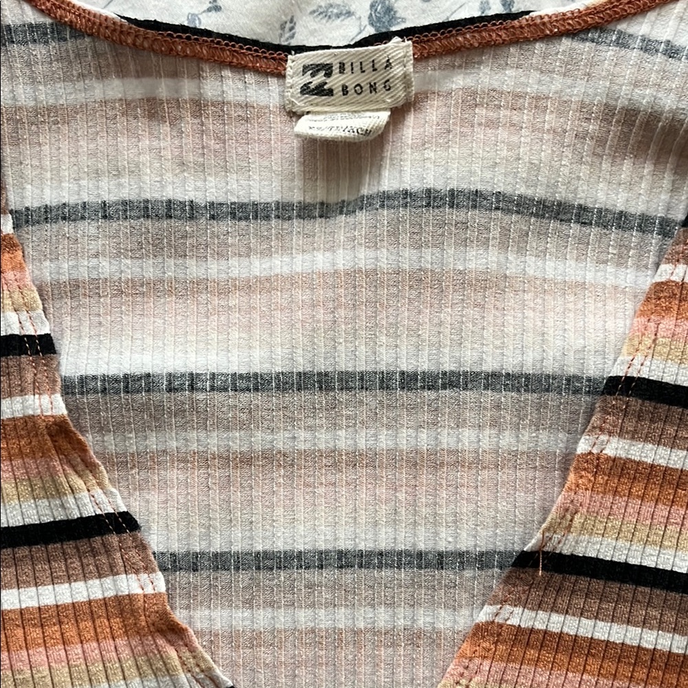 Billabong Striped Ribbed Top